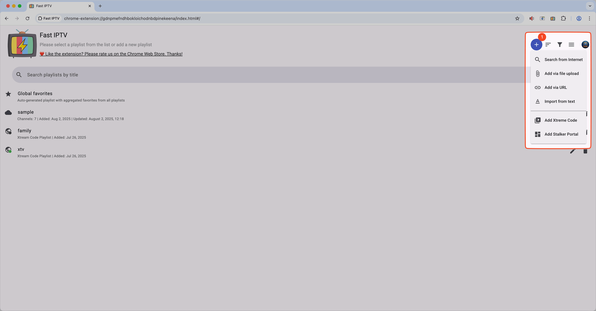 Adding IPTV Playlist Guide
